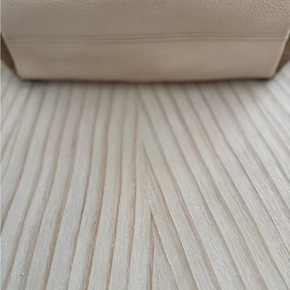 Coach Kacey Satchel Cream and Brown Leather Tote - Picture 6 of 6